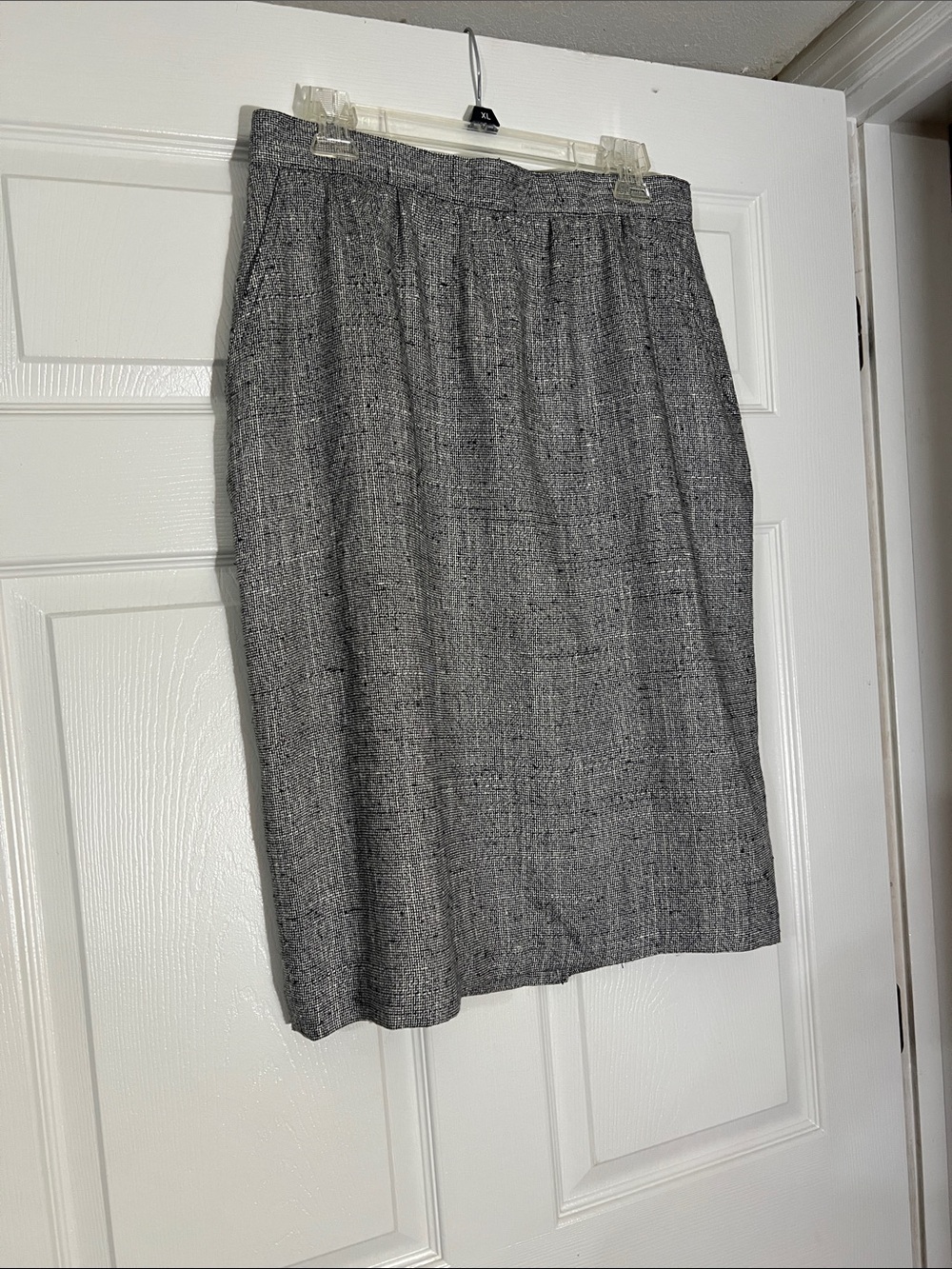 Haggar Gray Tweed Pencil Skirt